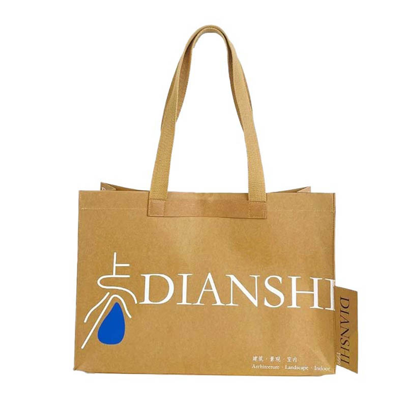 Pestävä Kraft Paper Tote -pussi sisähäiriöllä